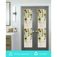 thumbnail image 5 of Window Privacy Film Sunflowers Butterfly Stained Glass Window Film Decorative Sun Block Window Cover Spring Floral Pastoral Rustic Window Clings Static Adhesive Sticker for Bathroom 17.7"x78.7", 5 of 7