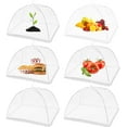 thumbnail image 1 of Nvzi Paquete de 6 cubiertas de alimentos para exteriores, carpas de malla encriptadas emergentes de 17 pulgadas para servir platos, accesorios para picnics, 1 of 5