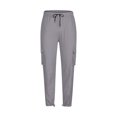 thumbnail image 3 of Men's Big & Tall Fleece Cargo Sweatpants Gray M, 3 of 5