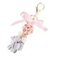 thumbnail image 2 of Llavero con forma de rosa y lazo de perlas, con borla, para bolso, regalo de joyería (rosa), 2 of 5