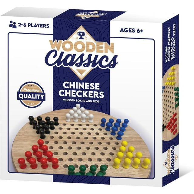 Tradeopia Wooden Classics Chinese Checkers Game