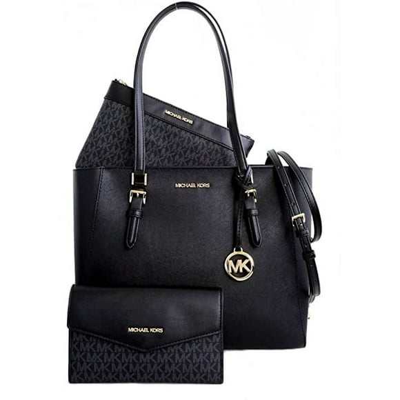 Michael Kors Bolso Bandolera Grande 3 en 1 Charlotte Color Negro (3 Piezas)