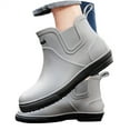 thumbnail image 3 of LIJCC Womens Ankle Rain Boots Anti-Slip Thick Sole Short Boot Outdoor Rubber Shoes Tote Rain Boots Comfortable Lightweight Casual Walking Fishing Garden Work Shoes, 3 of 8
