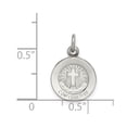 thumbnail image 2 of White Sterling Silver Charm Pendant Themed 14 mm 12, 2 of 3