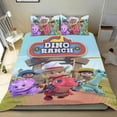 thumbnail image 1 of Dino Rancho Conjunto de sábanas temático, trío de piezas, cómodo y amigable con la piel, diseño único, regalo de decoración para el hogar para familiares, amigos y fans, 90 cm * 190 cm, 1 of 6