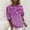 Hot Pink, variant on Womens Sequin Sparkle Tops Glitter Round Neck Shirt Disco Party Tee Shirts (Dark Purple XXXXXXL)