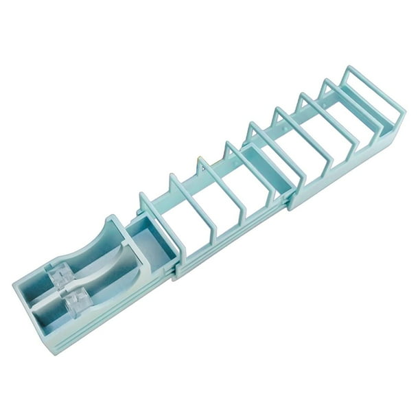 Dispensador de cinta, caja de regalo, herramienta de embalaje, paquete de cinta adhesiva, suministros de oficina, escritorio portátil, soporte de Azul