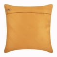 thumbnail image 4 of Mustard Yellow Pillow Cover, Textured Pintucks Solid Color Pillow Cases, 18x18 inch (45x45 cm) Throw Pillow Cover, Square Faux Suede Pillow Cover, Striped - Contemporary Mustard Yellow, 4 of 9