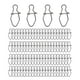 thumbnail image 1 of 100 piezas de broches de pesca de acero inoxidable de alta resistencia con cierre de seguridad y cambio de broches de pesca 16mm, 1 of 9
