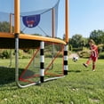 thumbnail image 2 of 16FT Trampoline with Soccer Goal, SEGMART Recreational Trampoline with Basketball Hoop and Ladder, Heavy Duty Outdoor Backyard Trampoline with Net for Kids and Adults, Green, 2 of 9