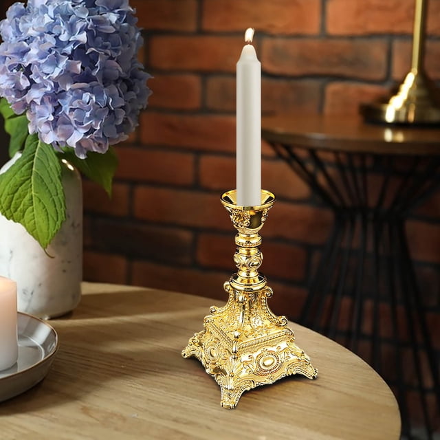 Candelabro de Estilo Europeo | Elegante Candelabro de Aleación para Bodas, Restaurantes y Decoración Del Hogar | Centro de Mesa Romántico | 1 Pieza