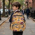 thumbnail image 4 of HUIACONG Construction Truck Print School Backpack for Kids Boys Age 5-16 Spacious Water Repellent Bookbag with Adjustable Padded Straps Multi Pocket Durable School Bag for Travel Daily Use, 4 of 7