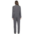 thumbnail image 4 of White Mark Women's Heart Print Long Sleeve Pajama Set, 4 of 5