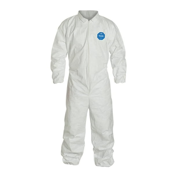 Overol de protección desechable DuPont Tyvek 400 TY125S blanco, 2XL, paquete de 25