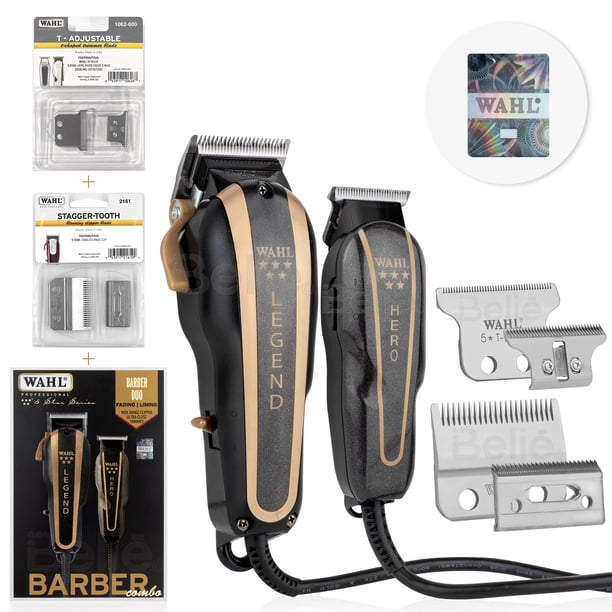 Máquina Cortapelo Wahl® Barber Combo + Navajas De Repuesto