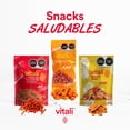 thumbnail image 2 of VITALI | Snacks Saludables - Caja Ma&iacute;z Inflado al Vapor con Chile x 14 | 50gr por unidad | Botanas Horneadas Saludables Maiz Sabor chile y crujientes | Sin Gluten | Producto Vegano y 100% N, 2 of 7