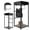 Black(Tactical Duty Gear Rack), variant on Tactical Gear Rack with Lockbox Safe & 2 Hooks, Police Gear Rack, Black, Thicken Steel Frame, Tactical Duty Gear Stand, for Home, Police Department