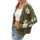 thumbnail image 2 of Puntoco Blusa de manga larga con cuello en V y estampado casual para mujer Puntoco Puntoco-1, 2 of 6