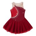 thumbnail image 3 of Alvivi Kids Girls Rhinestone Decorated Patchwork Style Ballet Dance Dress 6-16, 3 of 7