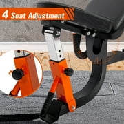 AMOSTBY Adjustable Weight Bench for Home Gym 600 lbs weight capacity