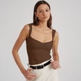 thumbnail image 6 of LYMAYTER Women Fashion Tank Casual Square Neck Sleeveless Tops for S-XL Summer Slim Going Out Crop Vest, 6 of 9