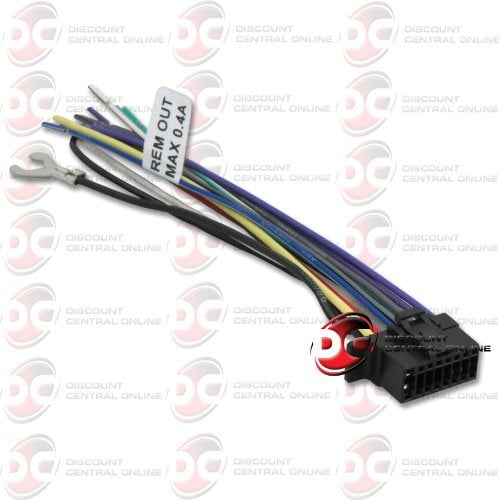 Sony 16 PIN Wiring Harness for WX-GT80UI, CDX-GT575UP, MEX-BT4100P, CDX