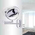 thumbnail image 4 of Espejo de maquillaje montado en la pared con luz LED Espejo de aumento 5X Luz regulable de rotación de 360 ° para baño vestidor hotel, 4 of 8