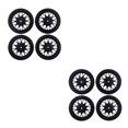 thumbnail image 2 of Bewildely Ruedas de deriva RC de 4 piezas Actualización de reacondicionamiento Mano de obra exquisita Diseño razonable Neumáticos de deriva de peso Negro 2piezas Bewildely CBP205506, 2 of 5