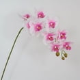 thumbnail image 1 of Tallos de orquídeas Flores artificiales Real Touch Látex Faux Phalaenopsis Ramas 9 Flores grandes 38 pulgadas brillar Juguete, 1 of 6
