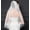 Ivory, variant on EllieWely 2 Tier Fingertip Length 90 cm(35 inch) Crystal and Lace Edge Wedding Accessory Wedding Bridal Veil With Metal Comb L21