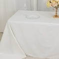 thumbnail image 4 of BalsaCircle 90" x 132" Rectangular Cotton Wedding Tablecloth Linens White, 4 of 8
