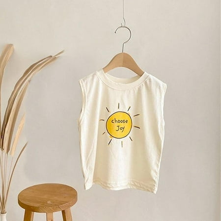 

Hunpta Newborn Infant Baby Girls Boys Summer Print Cotton Sleeveless Vest Clothes