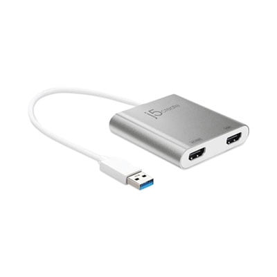 j5create, USB 3.0 to Dual HDMI Multi-Monitor Adapter, JUA365