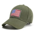 thumbnail image 2 of Weikingp Clearance! Baseball Cap, Flag Embroidered Washed Soft Cotton Fitting Cap for Men And Women, Womens Baseball Caps, Sun Hats for Women Green, 2 of 4