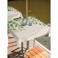 thumbnail image 2 of Square Outdoor Tablecloth with Umbrella Hole Eucalyptus Leaves Outside Table Cloth Waterproof Patio Table Cover Vintage Spring Leaves Aesthetic Zipper Tablecloths for Picnic Party Camping 54x54 Inch, 2 of 8