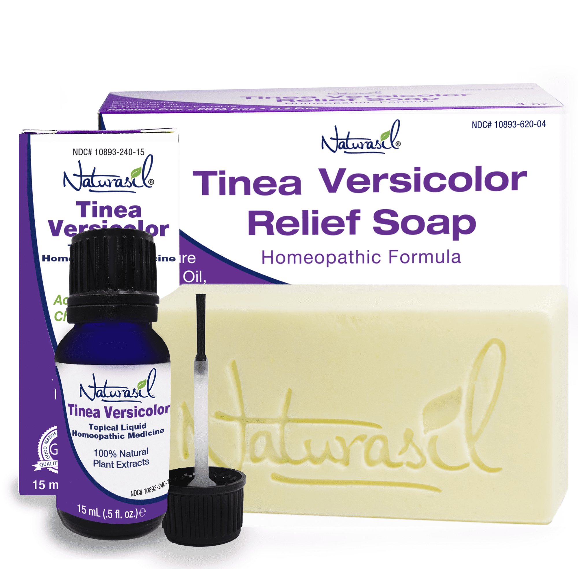Naturasil Tinea Versicolor Value Pack with 10 Sulfur Medicated Soap