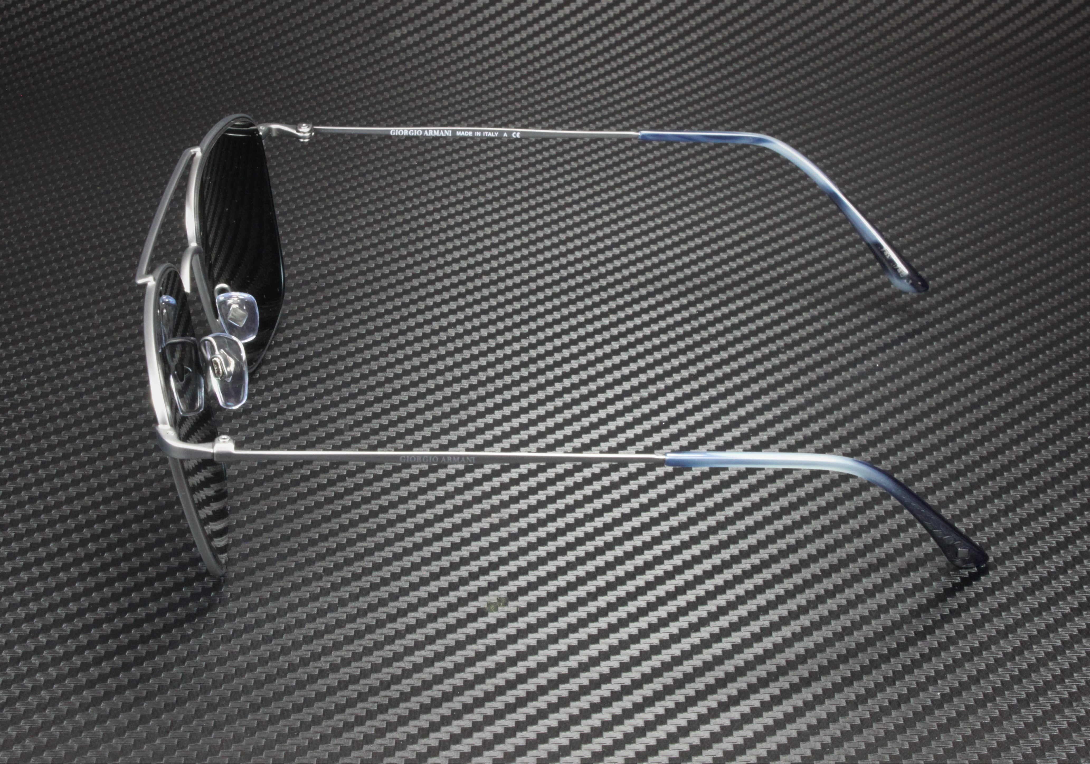 GIORGIO ARMANI AR6080 300387 55 Matte Gunmetal Grey 55 mm Men's Sunglasses