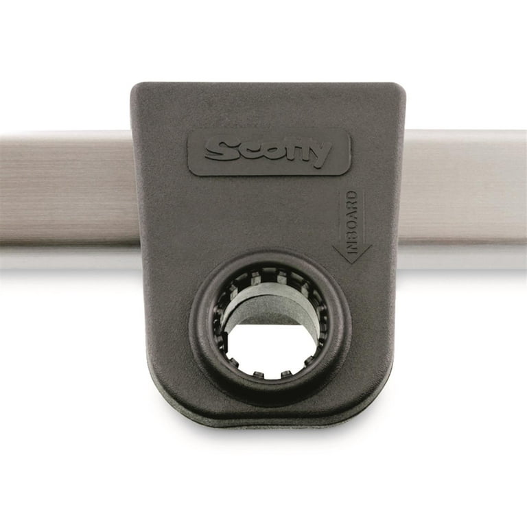 Scotty Rail Mounting Adapter, 1-1/4 inch Square Rail, Black