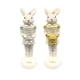 thumbnail image 2 of Figuritas de conejito de Pascua, decoración de conejos de resina tambor, set de 2 adornos blancos de 6,9 pulgadas, centro de mesa con repisa de mesa Regalo navideño de primavera, 2 of 9