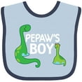 thumbnail image 3 of Inktastic Pepaw's Boy Grandson Boys Baby Bib, 3 of 4