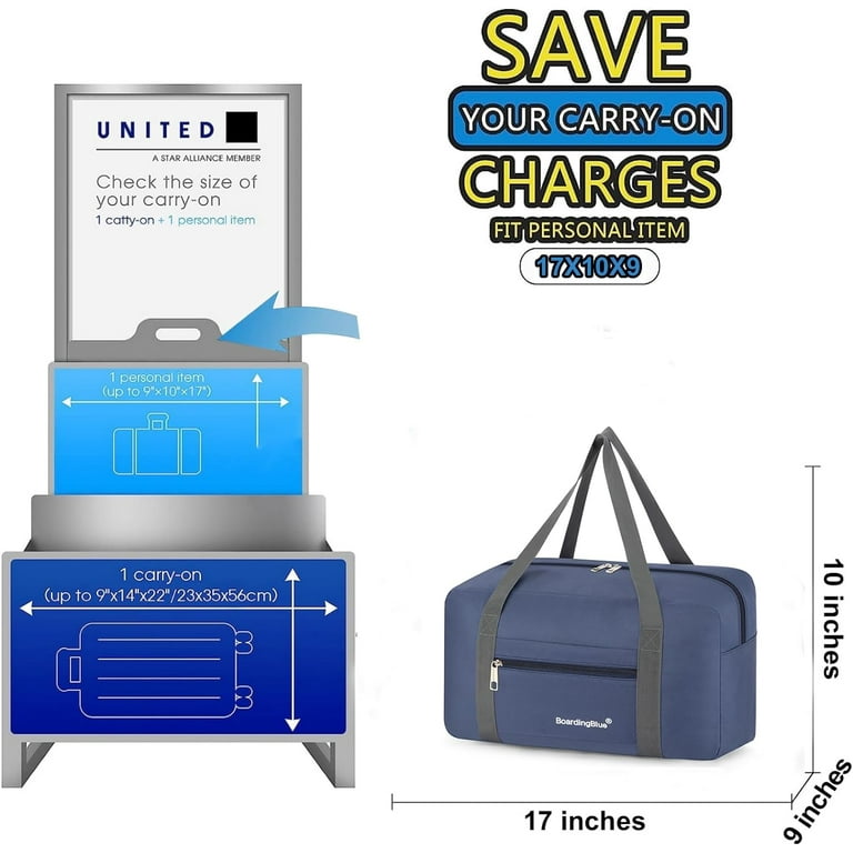 United Airline Personal Item Travel Under seat 17 x 10 x Perfect