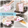 thumbnail image 2 of Yayeee 6 Pack Kitchen Dish Cloths Set for Washing Soft Drying Absorbent Microfiber Towels, Purple Polka Dots, 2 of 9