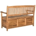 thumbnail image 6 of Safavieh Brisbane Indoor/Outdoor Modern Storage Bench, 6 of 8