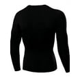 thumbnail image 3 of Men Compression Tight Long Sleeve Tops T-Shirt Quick Dry Gym Clothing For Sports Fitness Training Running Exercise S-3XL w/6 color, 3 of 10