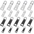 thumbnail image 1 of 20 Pcs Zipper Pull Tabs Replacement Heavy Duty Zip Fixer Zipper Tags Repair Pull Tab DMJ, 1 of 4