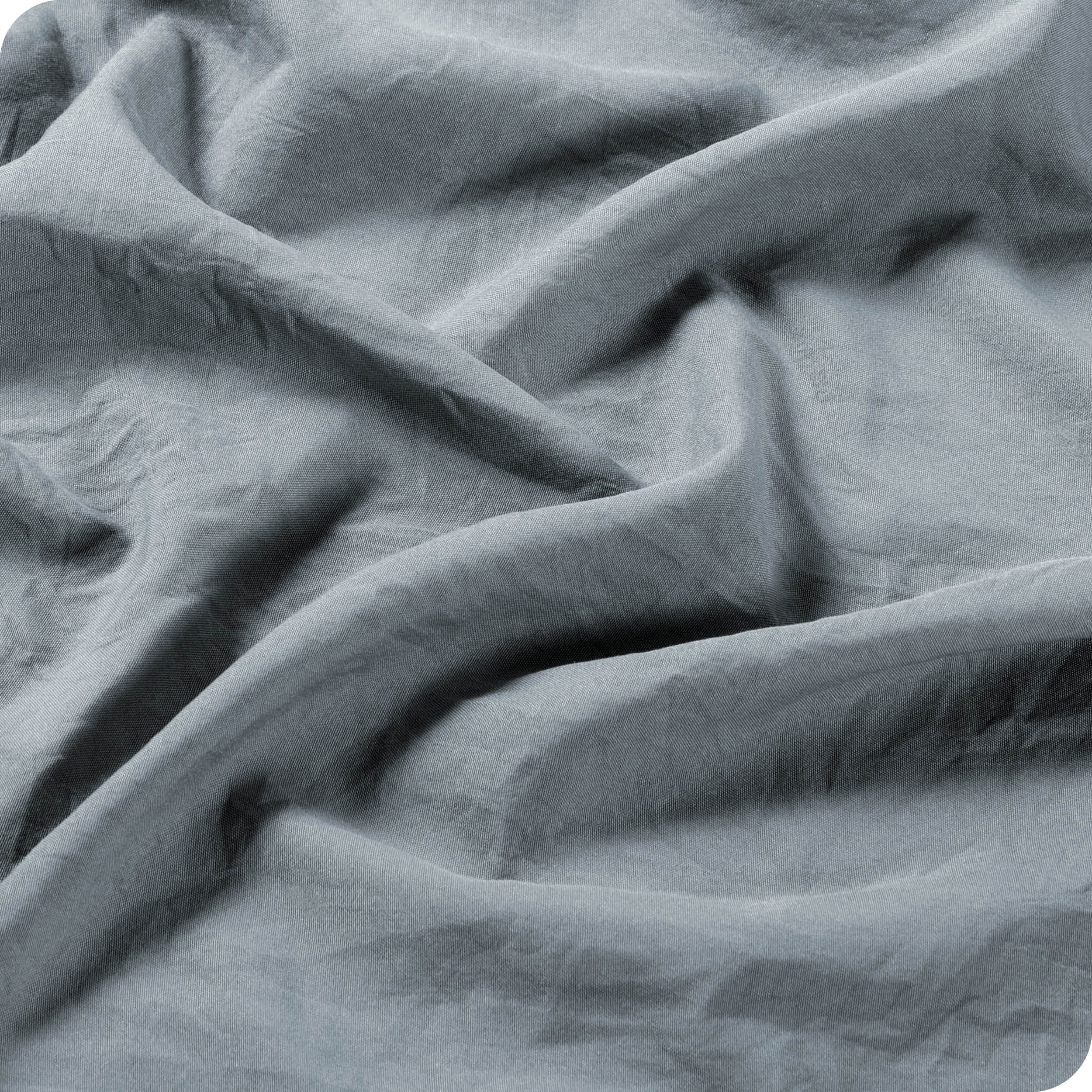 Bare Home Sandwash Microfiber Duvet Cover & Sham Set, King, Dusty Blue, 3-Pieces