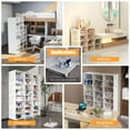 thumbnail image 5 of Shoe Rack OrganizerShoe Storage Cabinet Easy Assembly,Adjustable Shoe Storage Organizer Stackable Detachable Free Standing Shoe Rack DIY Expandable, 5 of 13