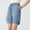 Blue, variant on Lovskoo Shorts for Women Solid Color Spring Summer Trendy Casual Shorts Drawstring Outdoor Sports Shorts Gray