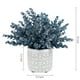 thumbnail image 5 of Planta de eucalipto artificial MyGift con modernas macetas de hormigón, 5 of 7