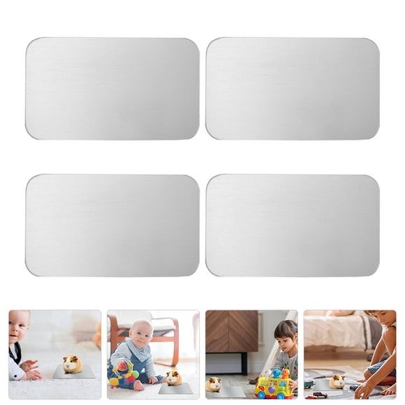 STRANDCHIC 4Pcs Animal Cooling Mat with Aluminum Material for Cat and Dog 12X8CM